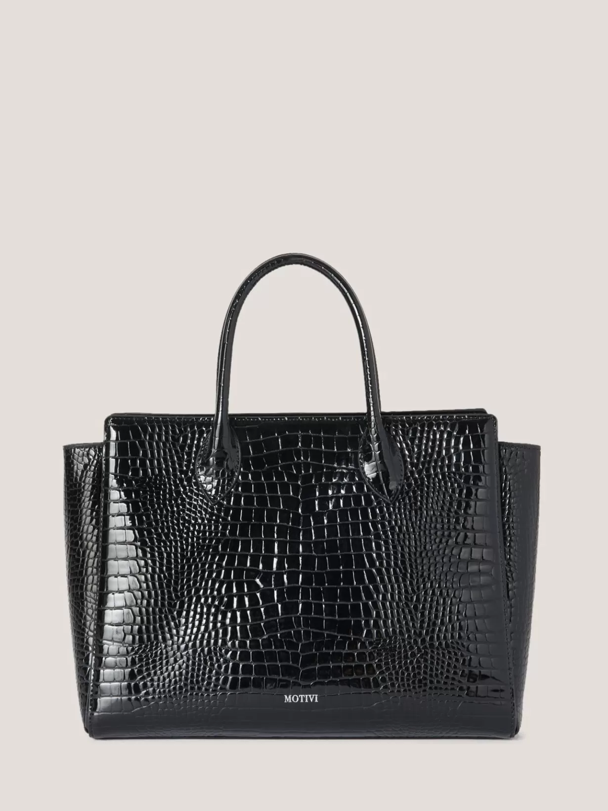 Accessori*Motivi New Shop Lady In Similpelle Stampa Cocco Lucida